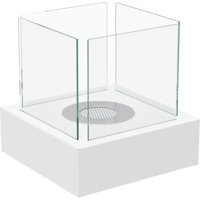 Tabletop Bio-fireplace TANGO3 White Set Mix