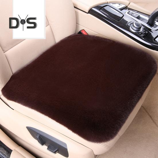 Thickened Plush Car Seat Cushion Set Anti-Slip Design Moisture-Wicking Easy Installation Soft Fluffy Front Back Seat Covers