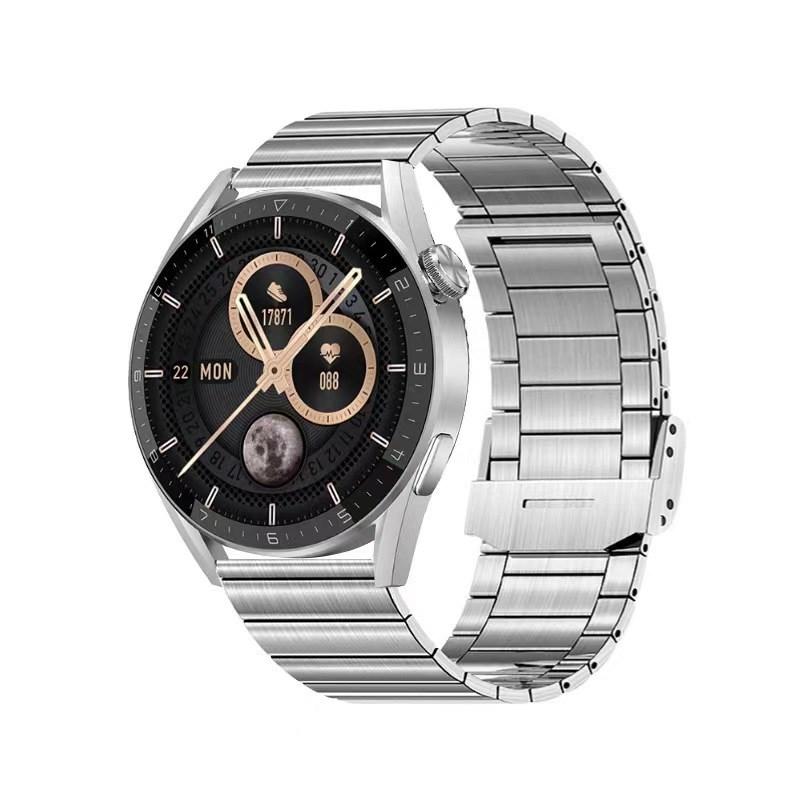 Luksus Smart Watch Herre 1,45 tommer IPS Trådløs Charing NFC Access Bluetooth Call AI Voice Fitness Armbånd Hjertefrekvens Smartwatch