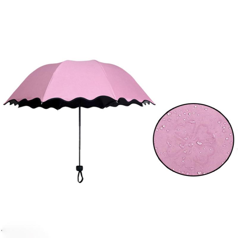Red Leaf Portable Manual Folding Umbrella Magic Flower Umbrella Travel Umbrella Anti Rain Umbrella Folding Anti UV Sun Umbrella