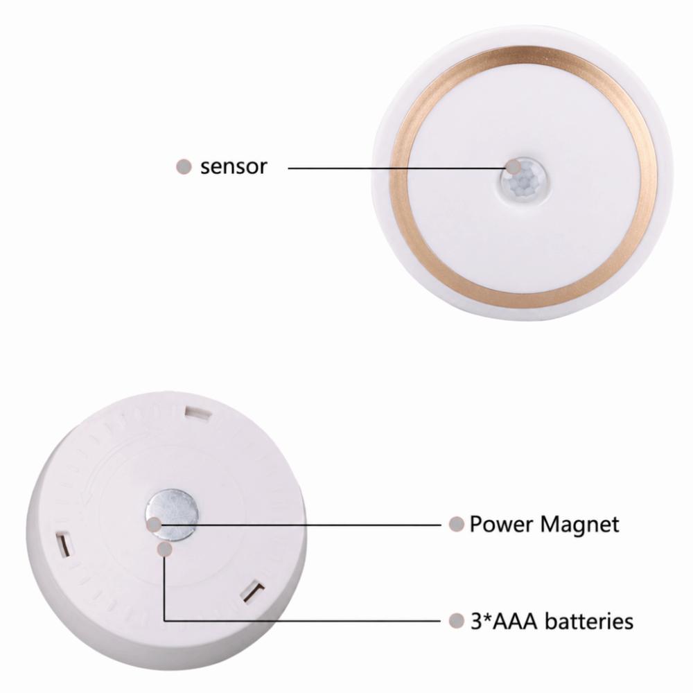 6 LED Induction Lamp Motion Sensor Night Light Energy Saving LED Night Light  Basement