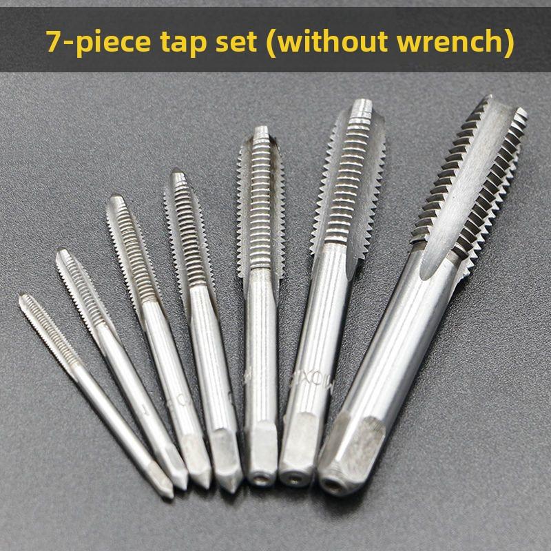 High Speed Steel 5/6/7/9pc Tap Die Set M3-M12 with T Handle for Threading