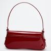 Home Red Baguette Underarm Bag Autumn New Product Stylish Simple Commuter Flip Retro Shoulder Bag