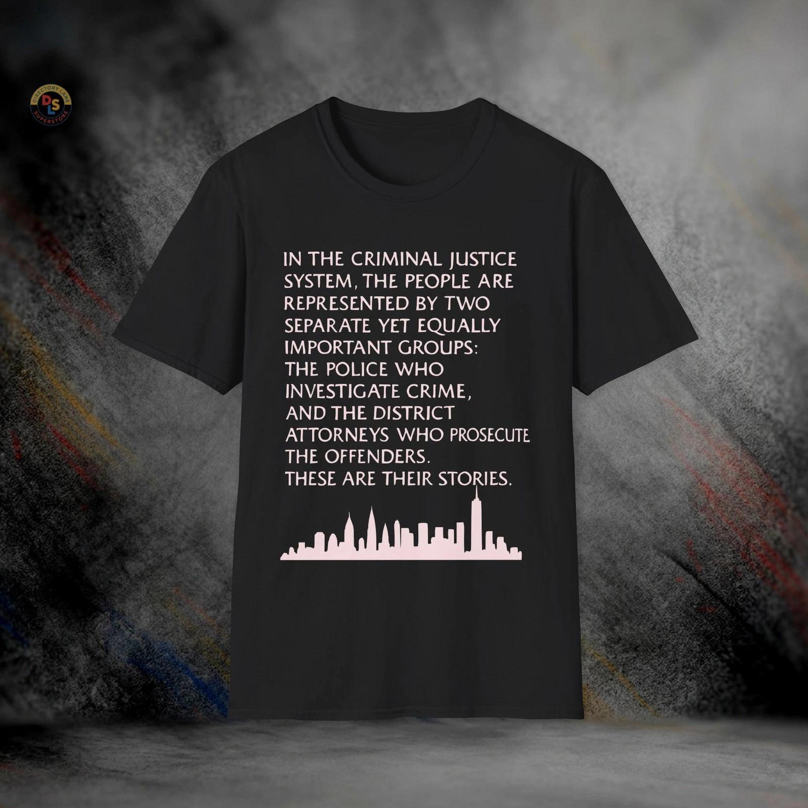 Law & Order Police Court TV T-Shirt | Softstyle Tee M