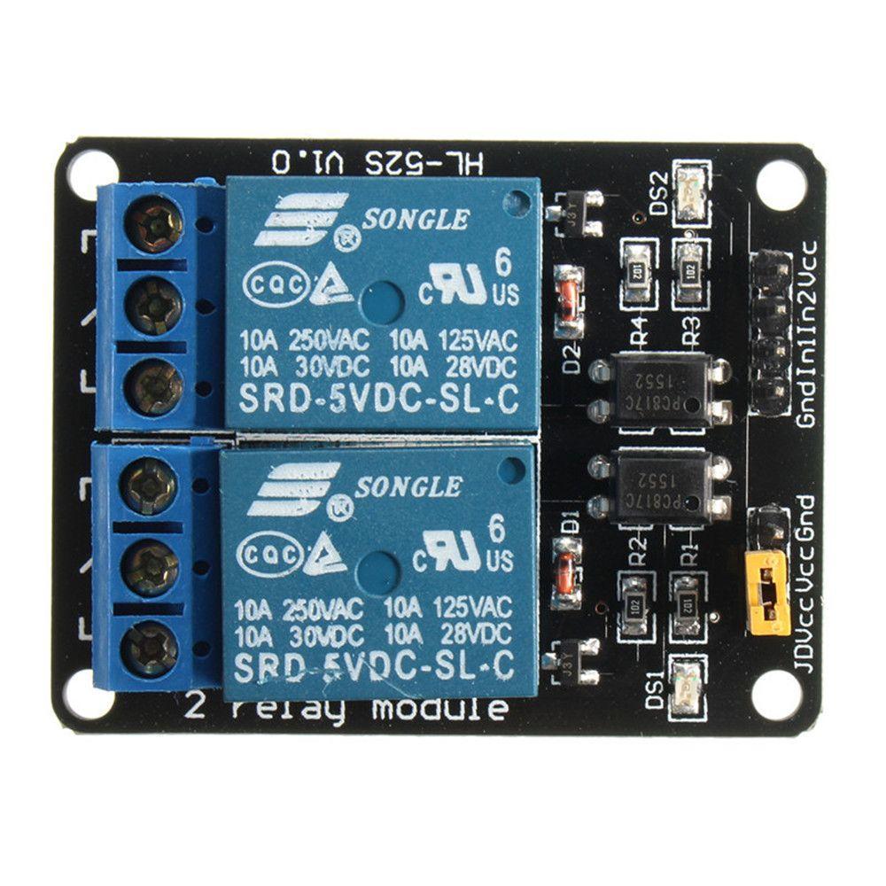 1pcs 5 V 2 Channel Relay Module Indicateur Lumière DEL Arduino PIC ARM DSP AVR