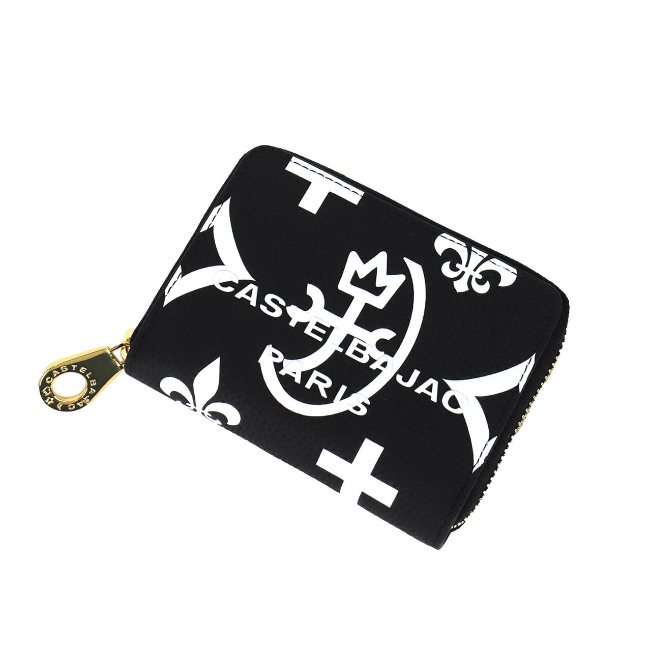 

Bifold Wallet Round Zipper Claire Accessories 068632 Black [Castelbajac]