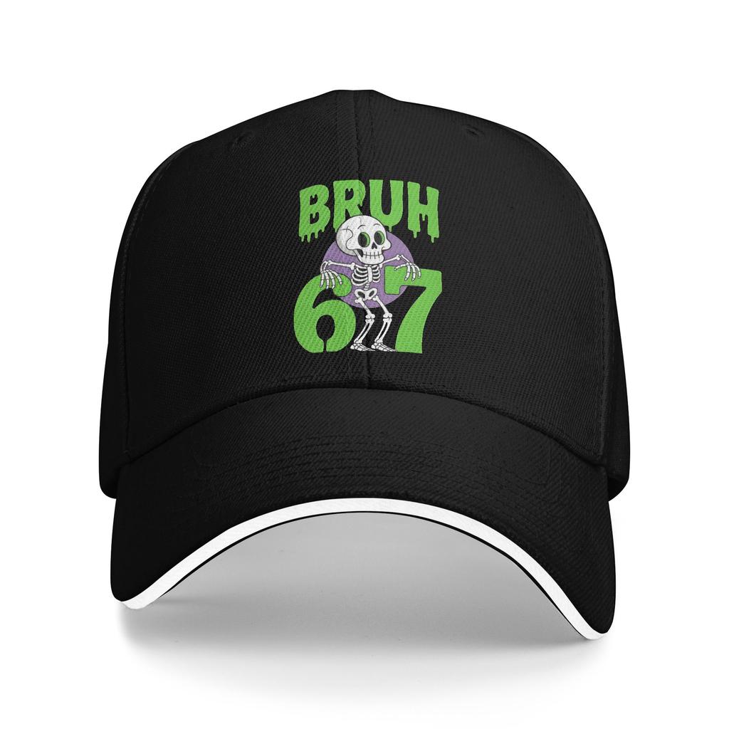 Funny Aura Energy At Six Seven Genz Meme Slang Baseball Cap Hip Hop Sandwich Hat Unisex Women Polyester Dad Hat Outdoor