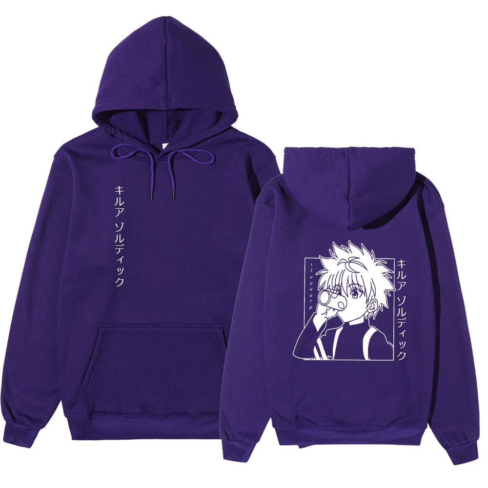 Hunter X Hunter Fashion Hoodies Men Women Hooded Sweatshirts Fashion Hip Hop Casual Pullovers Autumn Boys Girls Black Streetwear Hoodie