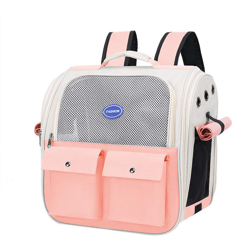 Transparent Large Capacity Pet Backpack for Cats and Dogs, Four Seasons Portable Carrier.