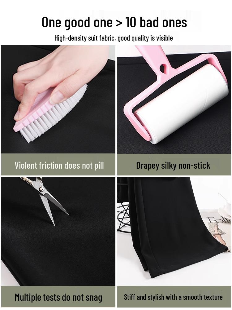 Women's High-Waist Gray Wide-Leg Dress Pants - Spring/Autumn 2024 Collection