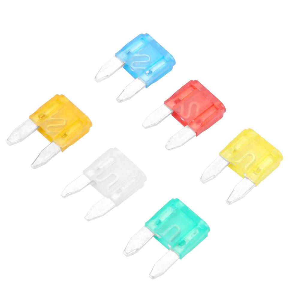 60pcs Multicolor Profile Small Size Mini Blade Fuse Assortment Auto Car Truck Fuses Set (S)