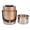 Vacuum Bento Lunch Box 304 Stainless Steel 3 Layer Portable Insulated Food Jar for Students Office