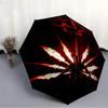1PC Rammstein Performance Automatic Umbrella 8 Rib Portable Folding Black Iron Frame for Outdoor, Beach, Travel, Beach Umbrella  0905181