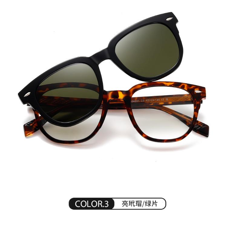 

Outdoor Driving Sunglasses Men Anti Blue Light Luxury Myopia Glasses Magnetic Clip On Prescription Eyewear UV400 Original lens 0