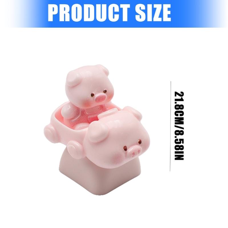 Unique Pig Pattern Keycaps For Mechanical Keyboards Switches Resin Keycap Enhances Aesthetics And Durability