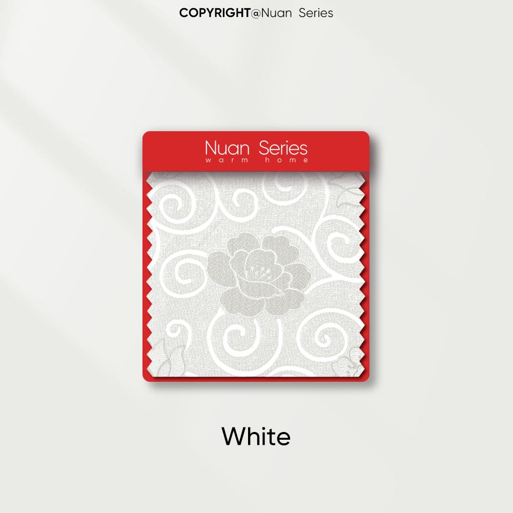 1 Stück Nuan Serie Europäischer Stil Leichter Luxus Retro Jacquard Volant Perlenborte Vorhangkopf für Schlafzimmer Wohnzimmer Fensterdekoration Heimdekor