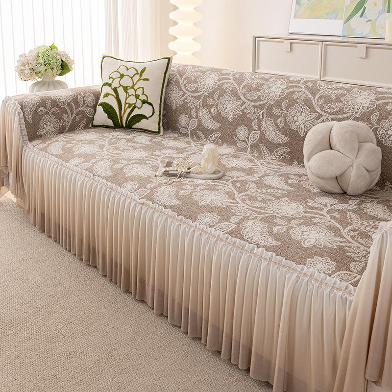 

Французский премиальный чехол для дивана ткань полотенце 2025 новый универсальный чехол-полотенце на все четыре сезона полный чехол чехол чехол защита от царапин кошек нескользящее одеяло 180*130cm