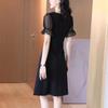 Hepburn style black dress women's summer 2026 new waist and thin temperament high-end slim-fitting small black skirt