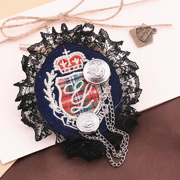 New Arrival Top Fashion Stainless Steel Anchor Broche Brooches British Style Retro Fringed Bead Brooch Female Pin Badge