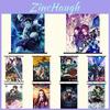 Pôster de Parede do Anime Demon Slayer Kimetsu No Yaiba Kamado Tanjirou e Kamado Nezuko Com 13 Designs Estilosos