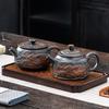Purple Clay Auspicious Dragon Relief Teapot Antique-Style Chinese Ceramic Xi Shi Teapot Premium Household Kung Fu Tea Set