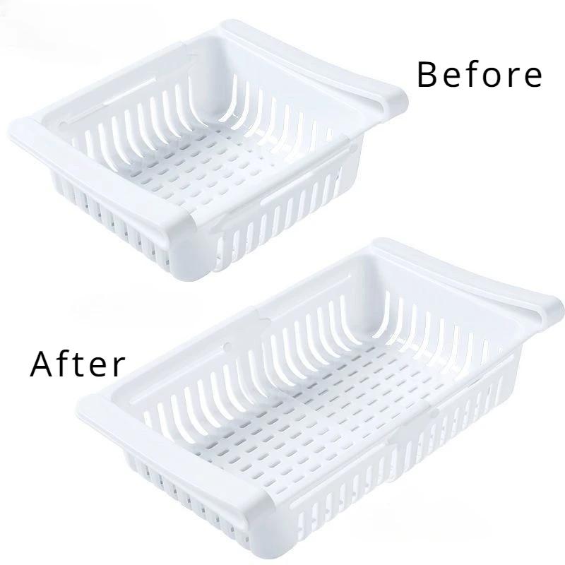 Fridge Organizer Storage Box Refrigerator Drawer Plastic Storage Container Shelf Fruit Egg Food Storage Box Kitchen Accessories