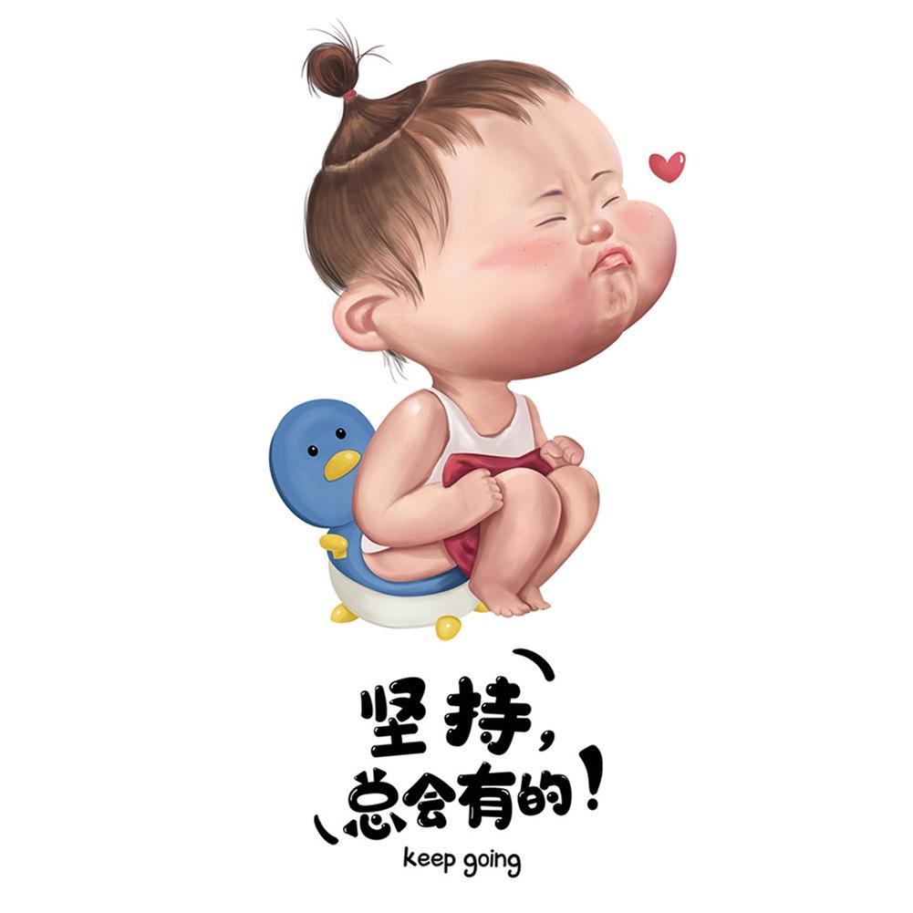 Sticker PVC Sticker Toilet Lid Stickers Toilet Stickers