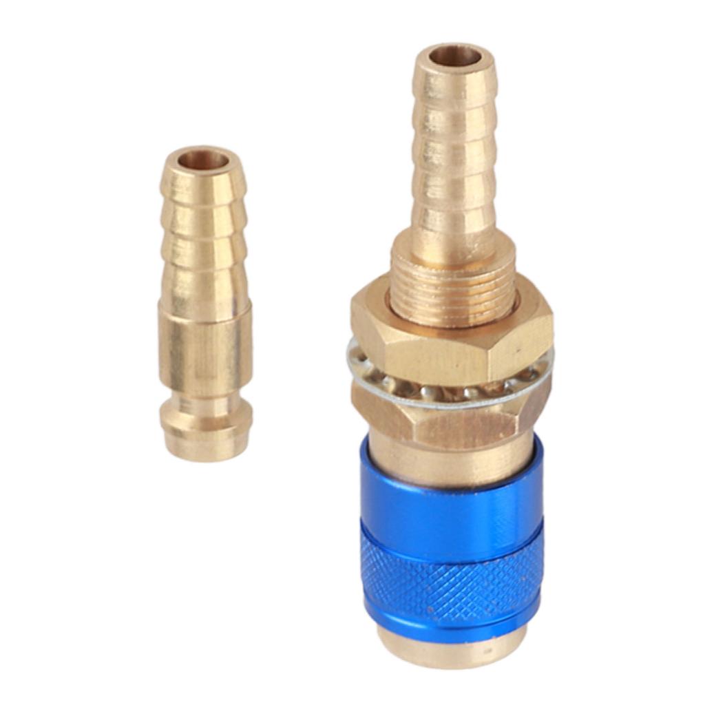 8mm Torch Hose Adapter Brass Connector Quick Coupler Fitting Kit for MIG TIG Welding