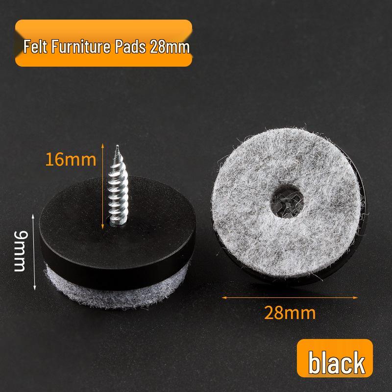 Precision Silent Anti-Slip Leg Pads & Self-Tapping Screws for Chair, Table, and Stool.