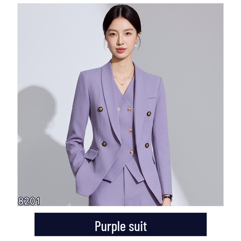 Damen Herbst/Winter Professioneller Anzug - Eleganter Stil für Hotelmanagerin oder Kosmetikerin Arbeitskleidung