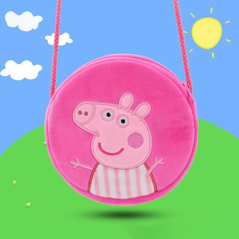 Adorabile Borsa a Mano Peluche Maialino Carino Peppa Pig Perfetta Come Accessorio Quotidiano per Bambine
