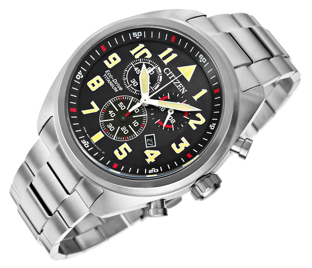 Men's Watch CITIZEN Super Titanium Eco-Drive AT2480-81E + BOX