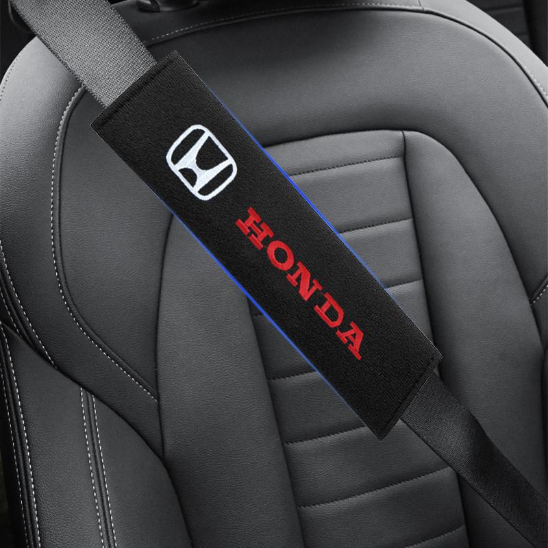 New Car Safety Belt Shoulder Cover Seat Belt Pads Car Accessories for Honda Civic Fit Jazz Accord Pilot Passport Stepwgn CRV BRV HRV Vezel