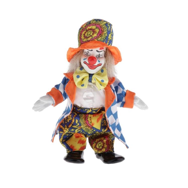 

Дизайнова Керамічна Фігурка Артиста з Рухомою Частиною Яскравий Костюм Сезонна Прикраса Різдвяна Святкова Декорація Висота 16см 1