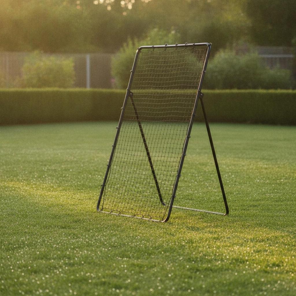 Football Net Adjustable Soccer Rebounder Solo for Backyard, Coaches