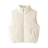 Women's Autumn/Winter 2024 Street Fashion Knitted Stand-up Collar Cotton Vest - European & American Style.