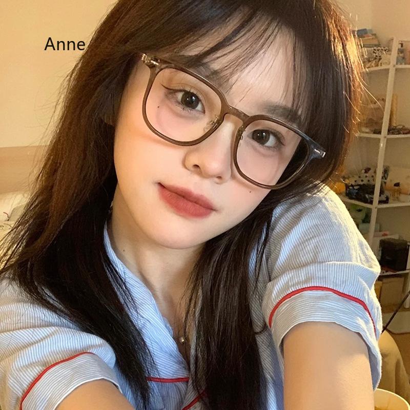 Retro TR90 Metal Square Myopia Glasses Women Frame Rivets Decoration Anti Blue Light Men Optical Frame Computer Glasses Óculos