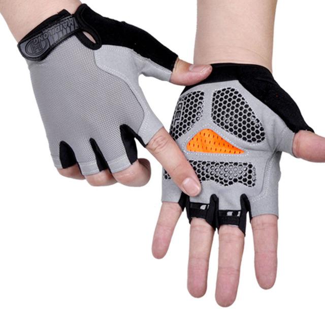 

Breathable Half Finger Gloves Non Slip Gym Fitness Cycling Fishing for Women Men Summer Sports S