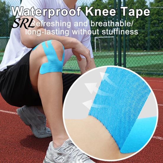 Sports Knee Tape 3/6/12Pcs Pre-Cut Kinesiology Tape, Waterproof Breathable Latex-Free Support Pre-cut & Stability Pain Relief Athletic