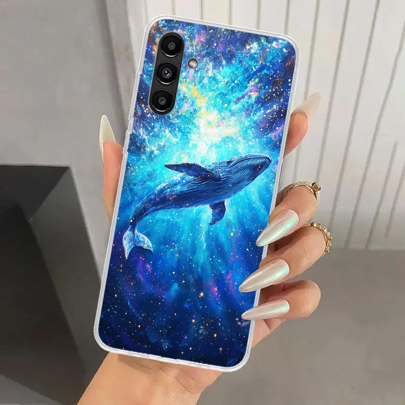 Humpback Whale Sea Giant Phone Case for Samsung Galaxy A17 A16 A37 A26 A36 A57 A56 A15 A25 A35 A55 A14 A24 A34 A54 A13 A23 A33 A