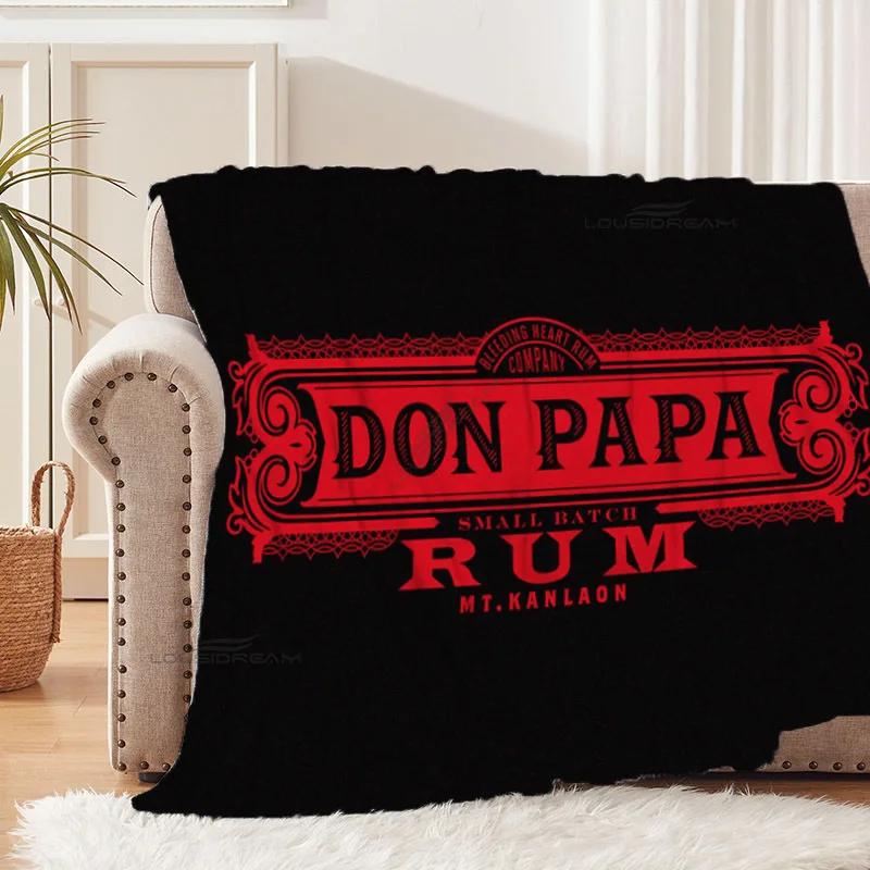

Don Papa Rum Wine Art Patterns Blanket Animals Flannel Blanket Cosy Lazy Couch Cover Blanket Super Soft Sheet Mattresses 30x40in