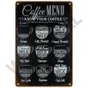 Metal Signs Vintage Cafe Signs Wall Decor Funny Posters Retro Plaques Painting Coffee Bar Sign Tin Signs Home Wall Decor Art