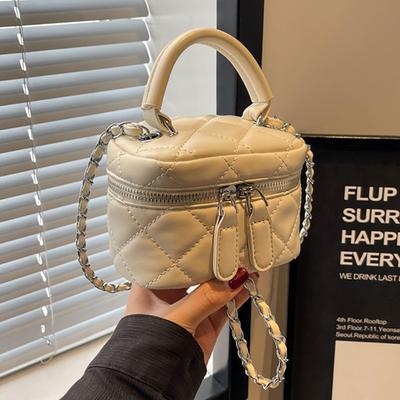 Handheld Small Bag Women's New Diamond Chain Bag Messenger Bag Versatile Casual Small Square Bag