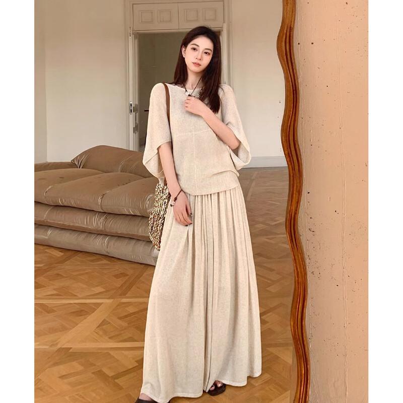 

Трикотажный топ с круглым вырезом в французском стиле JK&JS One Size