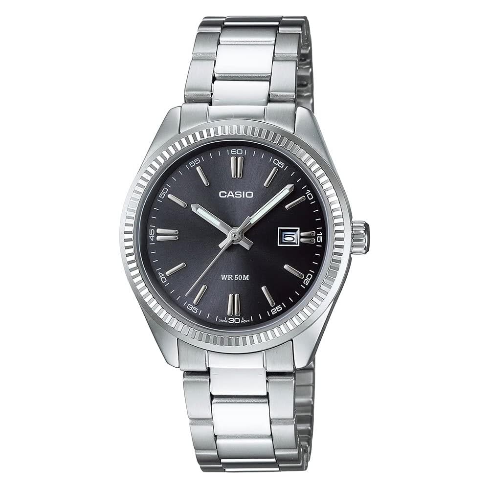 Casio LTP-1302PD-1A1VEG Women s Analog Quartz Watch Silver Stainless Steel Strap Bracelet
