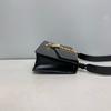 [Pre-Owned] Sylvie Gold Buckle Striped Webbing Thin Shoulder Strap Shoulder Crossbody Handbag Small - Very Good #GBBAFM