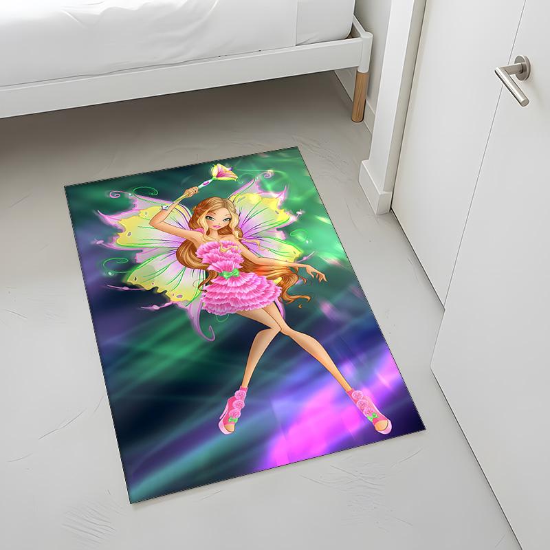 Winx Club (1) Rug Suitable For Living Rooms Bedrooms Computer Rooms Dining Areas And Placement Under Tables And Chairs Also An Ideal Choice For Office