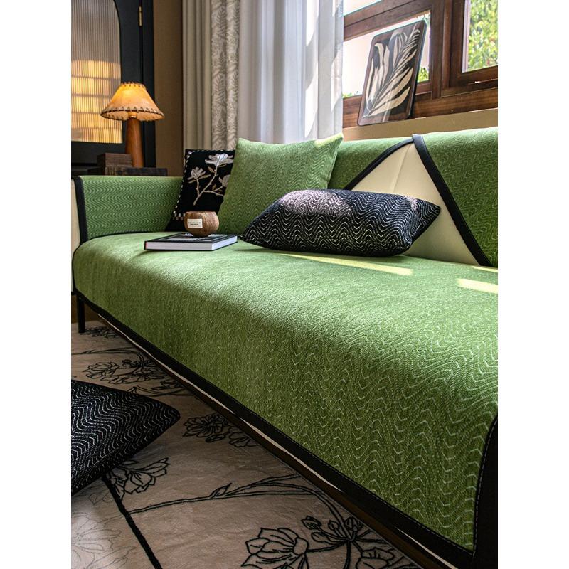 Chenille Sofa Cushion Four Seasons Universal Light Luxury High-Grade Dustproof Non-Slip All-Inclusive Anti-Scratching Cushion