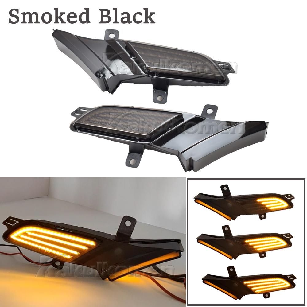 2Pcs Dynamic LED Side Marker Lights Turn Signal Blinker Indicator Lamps For Porsche Cayenne 957 967 2007-2010 OEM#95563103510