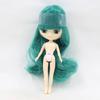 Mini Blyth with bangs nude doll 10CM different hair color with random dress cloes eyes normal body DIY fashion toys